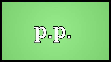 p&p meaning